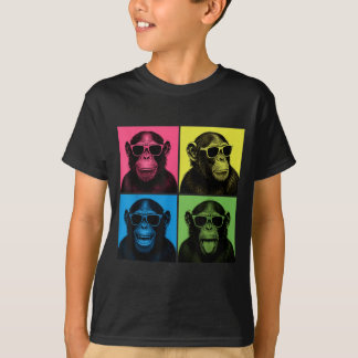 Camiseta Mono divertido de arte pop en cabina de fotos Fveg