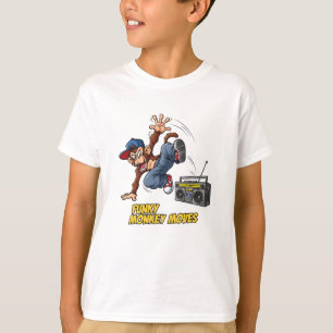Camiseta Mono divertido de baile breakdance Hip-Hop