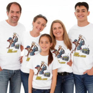 Camiseta Mono divertido de baile hip-hop de breakdance