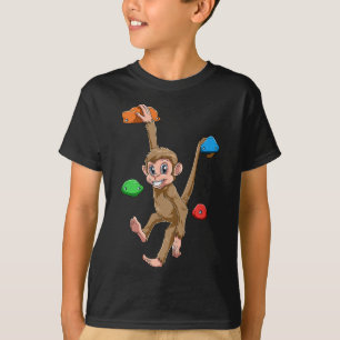 Camiseta Mono divertido de escalada en bloque y escalada en