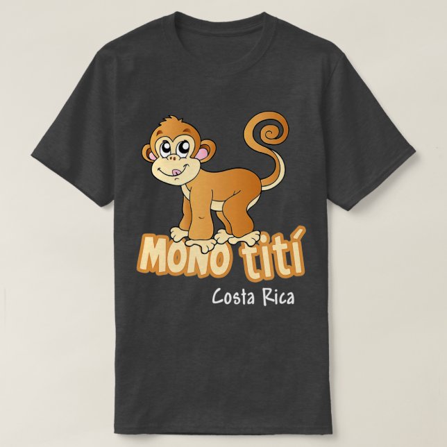 Camiseta Mono divertido Mono Titi Costa Rica (Diseño del anverso)