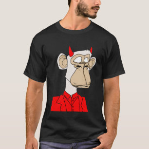 Camiseta Mono divertido no fungible humano NFT criptoarte T