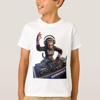 Camiseta Mono DJ Superestrella Rockeando Música Masiva al A
