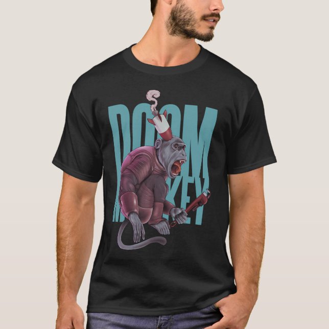 Camiseta Mono Doom (oscuro) (Anverso)
