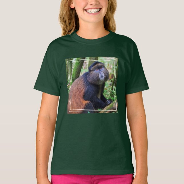 Camiseta Mono Dorado, Ruanda (Anverso)