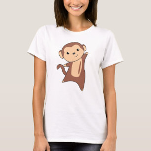 Camiseta Mono Dulce Animales En Monos Graciosos De La Jungl