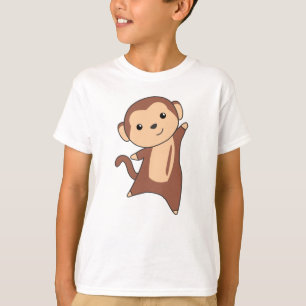 Camiseta Mono Dulce Animales En Monos Graciosos De La Jungl