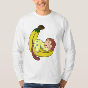 Camiseta Mono durmiendo en pijama