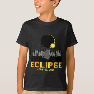 Camiseta Mono Eclipse Solar Cute 8 Abril Selfie