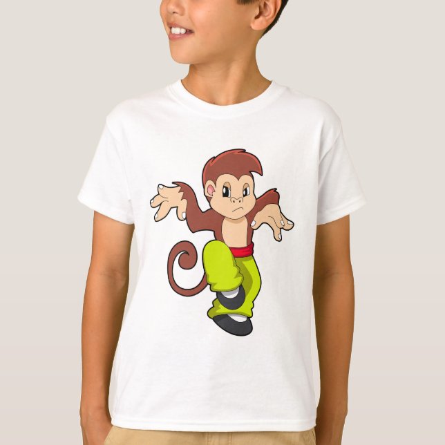 Camiseta Mono en artes marciales Kungfu (Anverso)