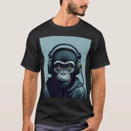 Camiseta Mono en auriculares