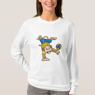 Camiseta Mono en deportes con voleibol