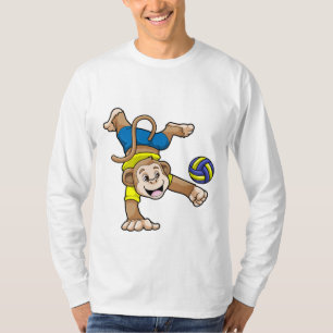 Camiseta Mono en deportes con voleibol