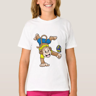 Camiseta Mono en deportes con voleibol