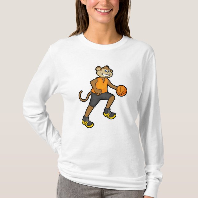 Camiseta Mono en el baloncesto (Anverso)