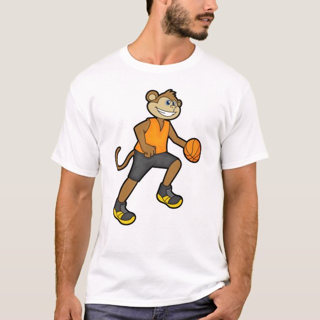Camiseta Mono en el baloncesto (Anverso)