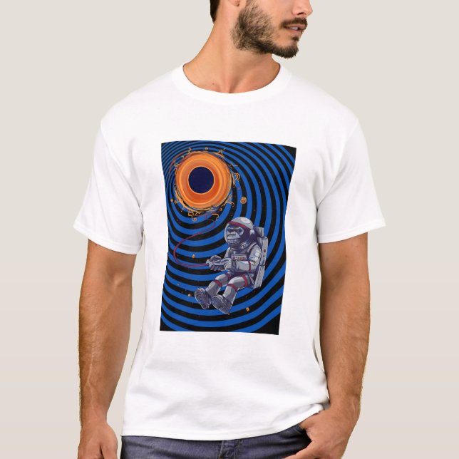 Camiseta mono en el vuelo espacial (Anverso)