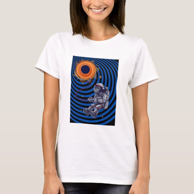 Camiseta mono en el vuelo espacial (Anverso)