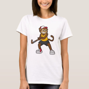 Camiseta Mono en hockey con palo de hockey