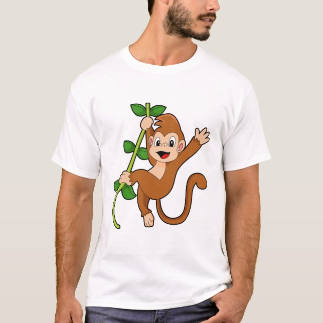 Camiseta Mono en la jungla (Anverso)