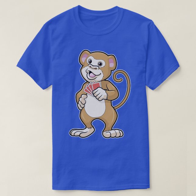 Camiseta Mono en las cartas 1 (Diseño del anverso)