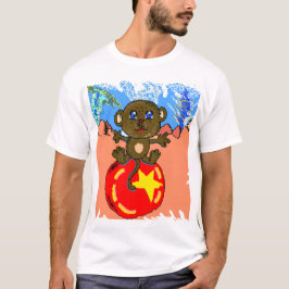 Camiseta Mono en una bola