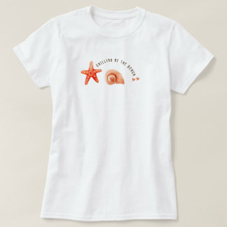 Camiseta Mono estética coral playa estrella de mar seachell