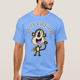 Camiseta Mono Feliz Cumpleaños Salvavidas