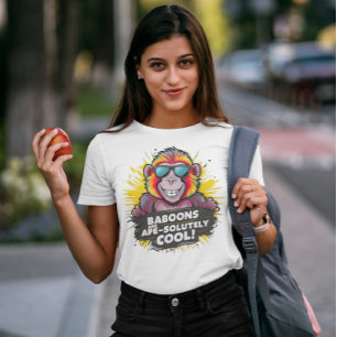 Camiseta Mono Funky: Los babuinos son los simios totalmente