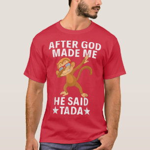 Camiseta Mono Funny Fiesta Dabbing Después De Que Dios Me H
