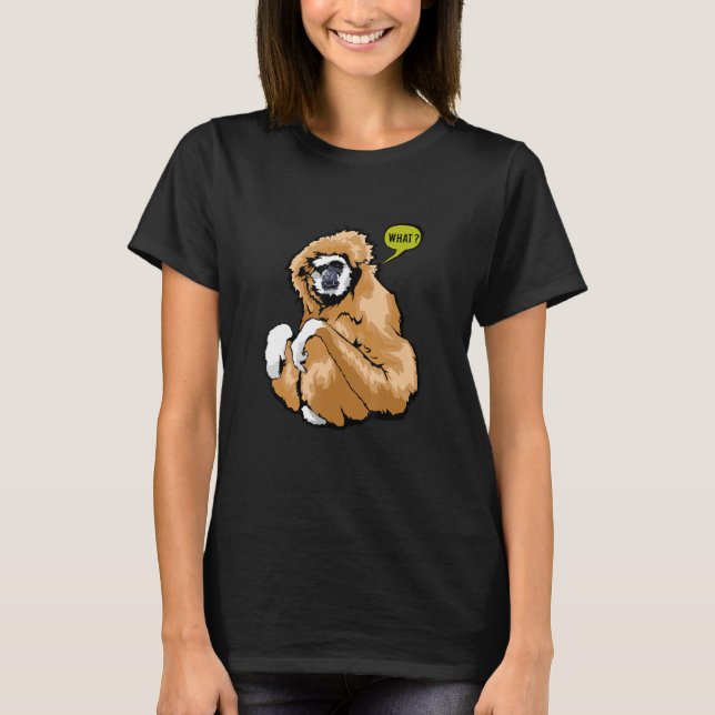 Camiseta Mono Gibbon pardo (Anverso)