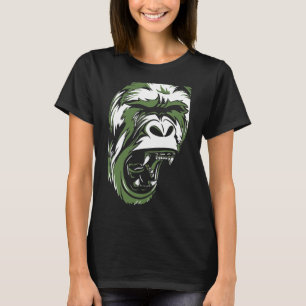 Camiseta mono gritando
