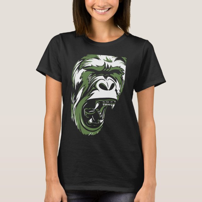 Camiseta mono gritando (Anverso)