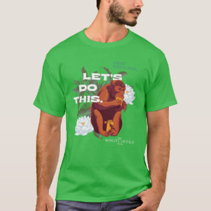 Camiseta Mono "Hagamos esto" - El Lotus blanco