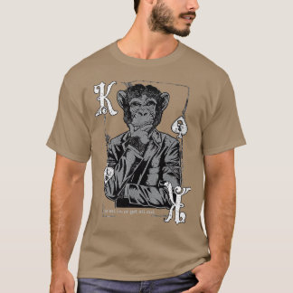Camiseta Mono Intelectual del Rey de las Espadas - Póquer V