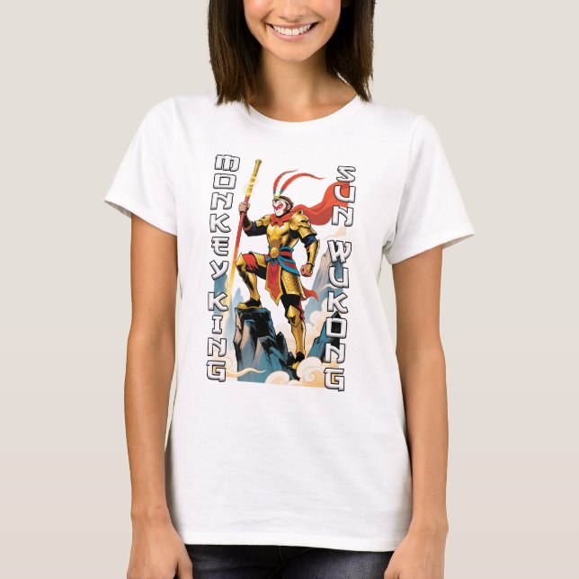Camiseta Mono King Comic Mujeres Blancas (Anverso)