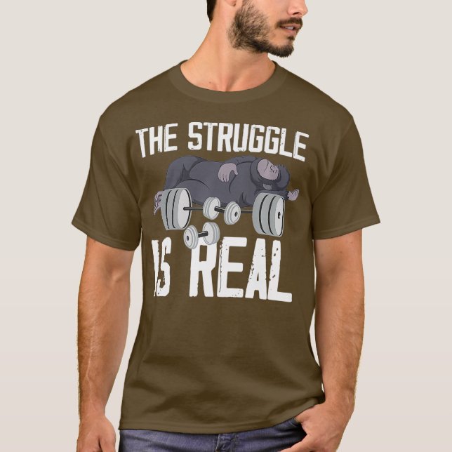 Camiseta Mono La Lucha Es Un Gimnasio De Halterofilia Real (Anverso)