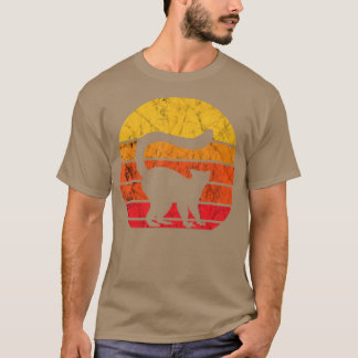 Camiseta Mono Lemur Lover Retro Vintage Sunset Lemur