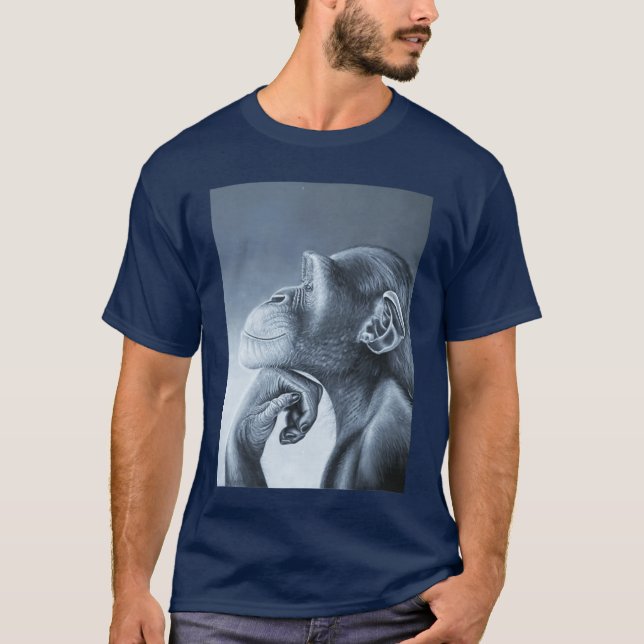 Camiseta Mono León Meme divertido ragebait Meme Brainrot ge (Anverso)