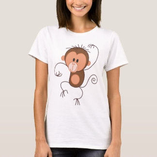 Camiseta Mono lindo del baile