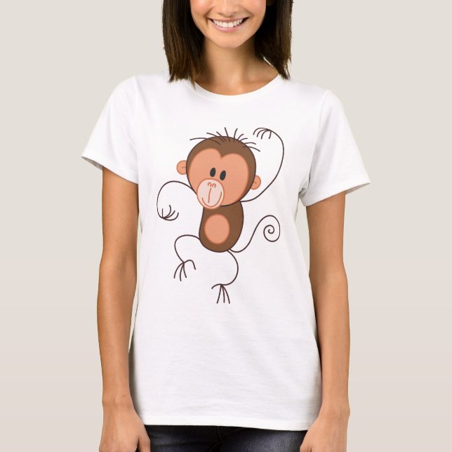 Camiseta Mono lindo del baile (Anverso)