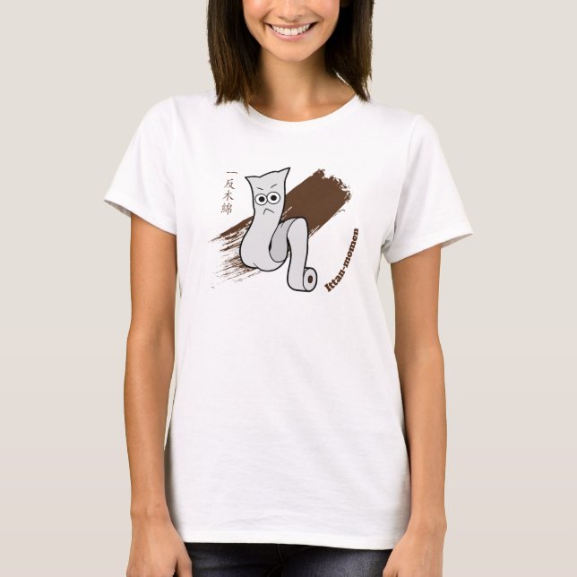 Camiseta Mono lindo Ittan-momen Yokai (Anverso)