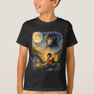 Camiseta Mono macaco japonés divertido y lindo meme de golp
