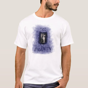 Camiseta mono malvado del espacio