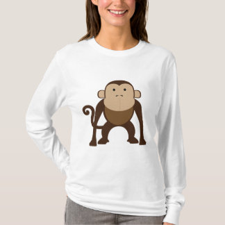 Camiseta Mono marrón