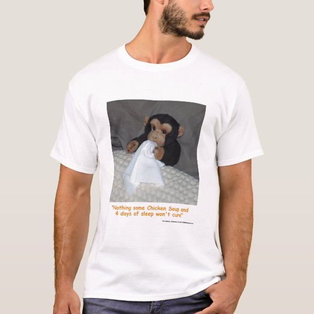 Camiseta Mono mascota con frío (Anverso)