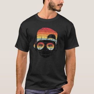 Camiseta Mono Mono Vacaciones Gafas de sol Buen humor Mono