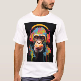 Camiseta Mono Música Arte Mono Arte Mono Galería de Arte