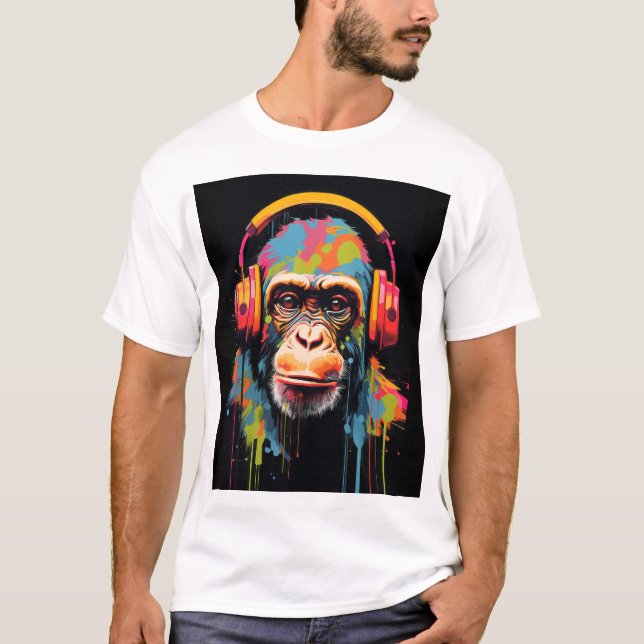 Camiseta Mono Música Arte Mono Arte Mono Galería de Arte (Anverso)