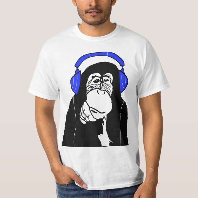 Camiseta Mono musical (Anverso)
